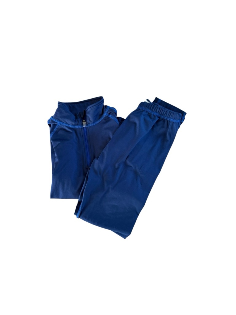 L.L. Bean Kids Navy Blue Track Sweatshirt & Joggers Set
